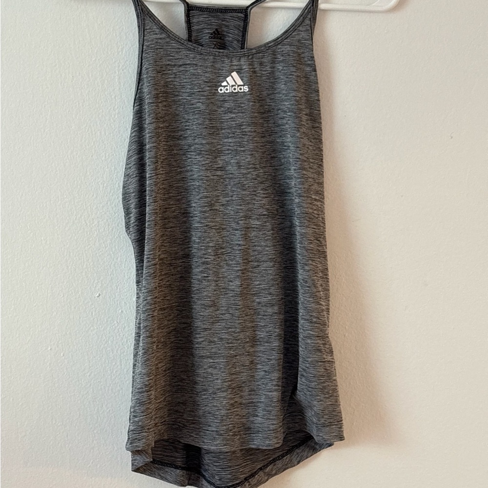 Adidas Women's Heathered Gray Tank Top